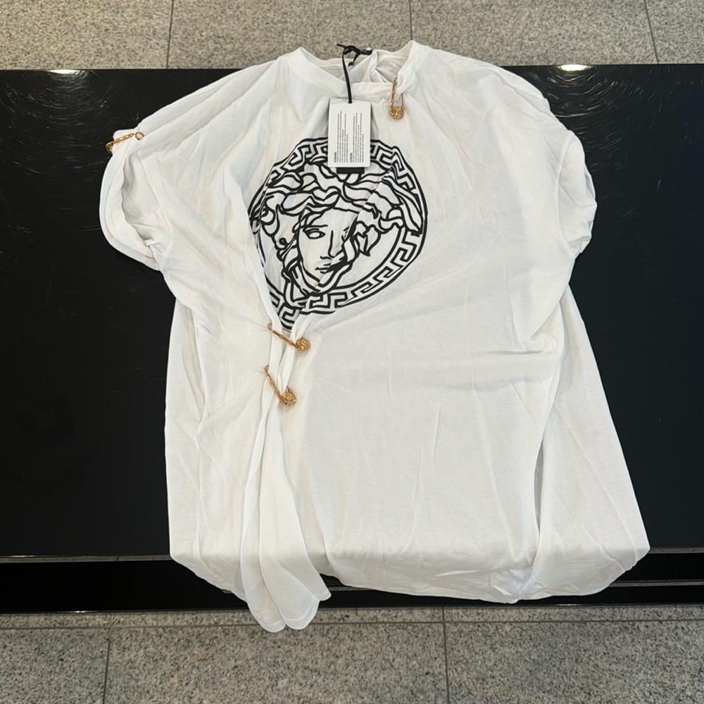 White Versace T shirt Dress